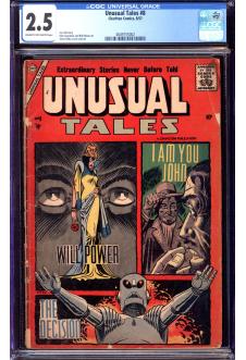 UNUSUAL TALES #8 CGC 2.5 CR/OW PAGES front cover