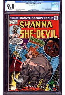 SHANNA THE SHE-DEVIL #4 CGC 9.8 WHITE PAGES front cover