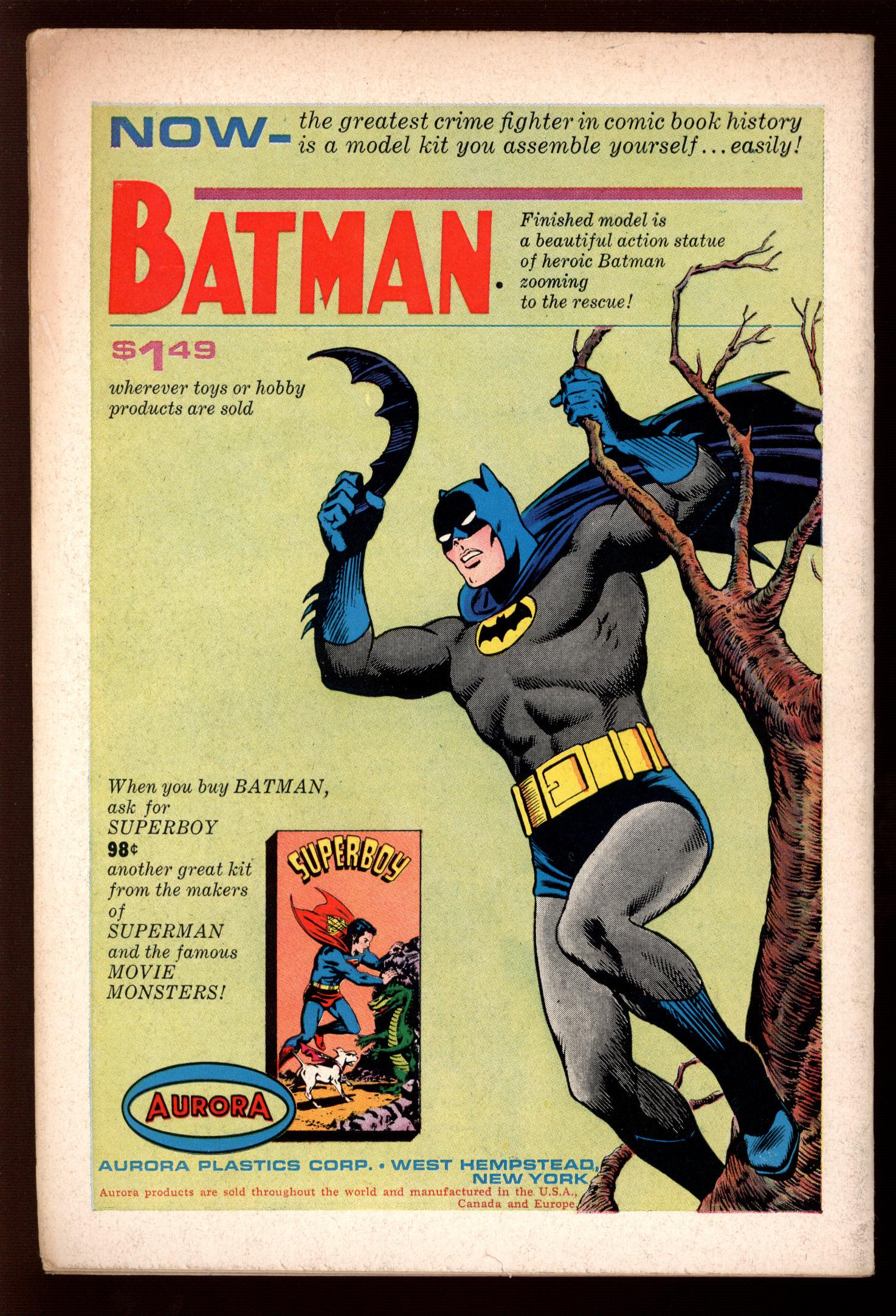 DETECTIVE COMICS Back Cover