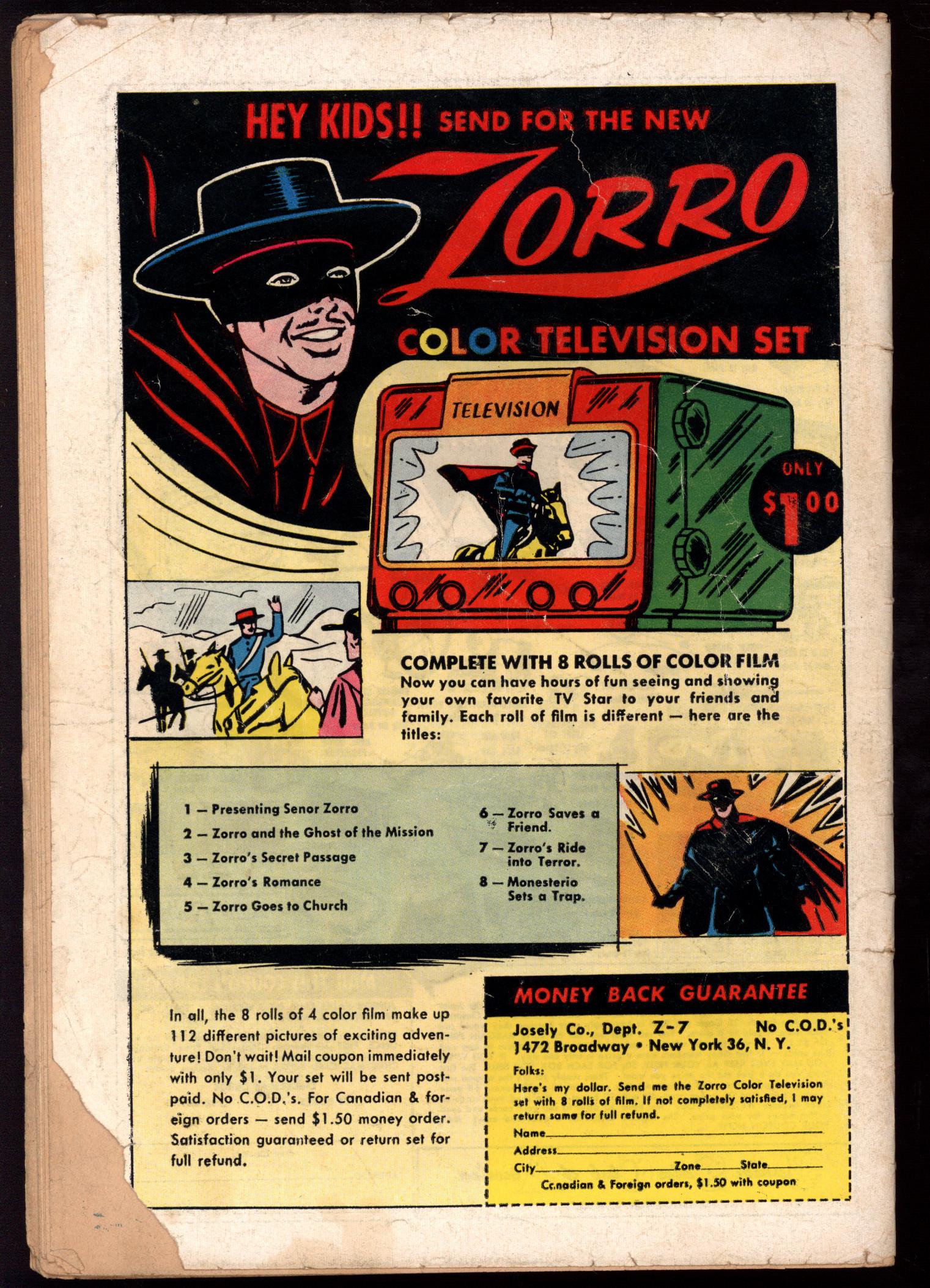 BATMAN Back Cover