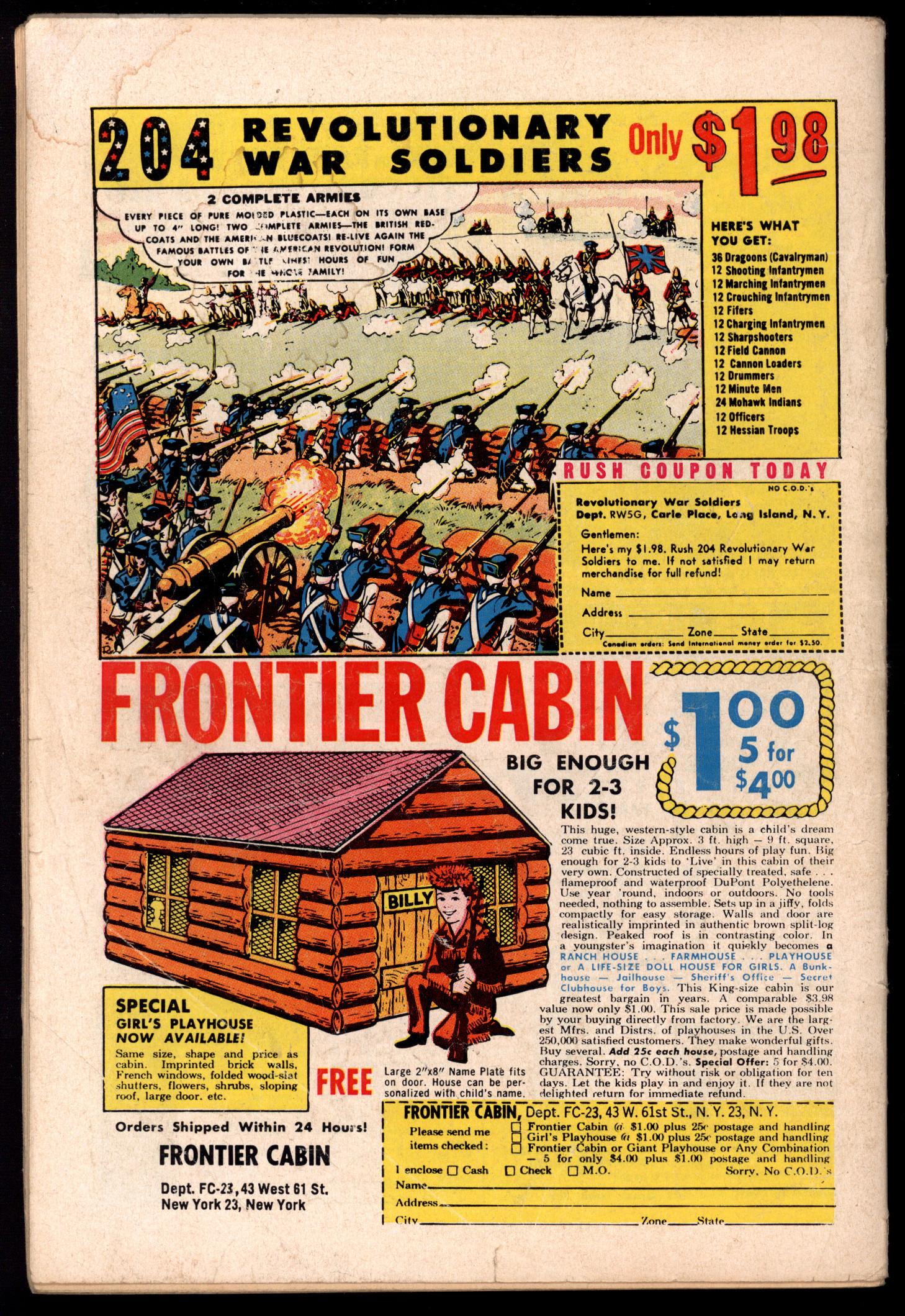 JUSTICE LEAGUE OF AMERICA Back Cover