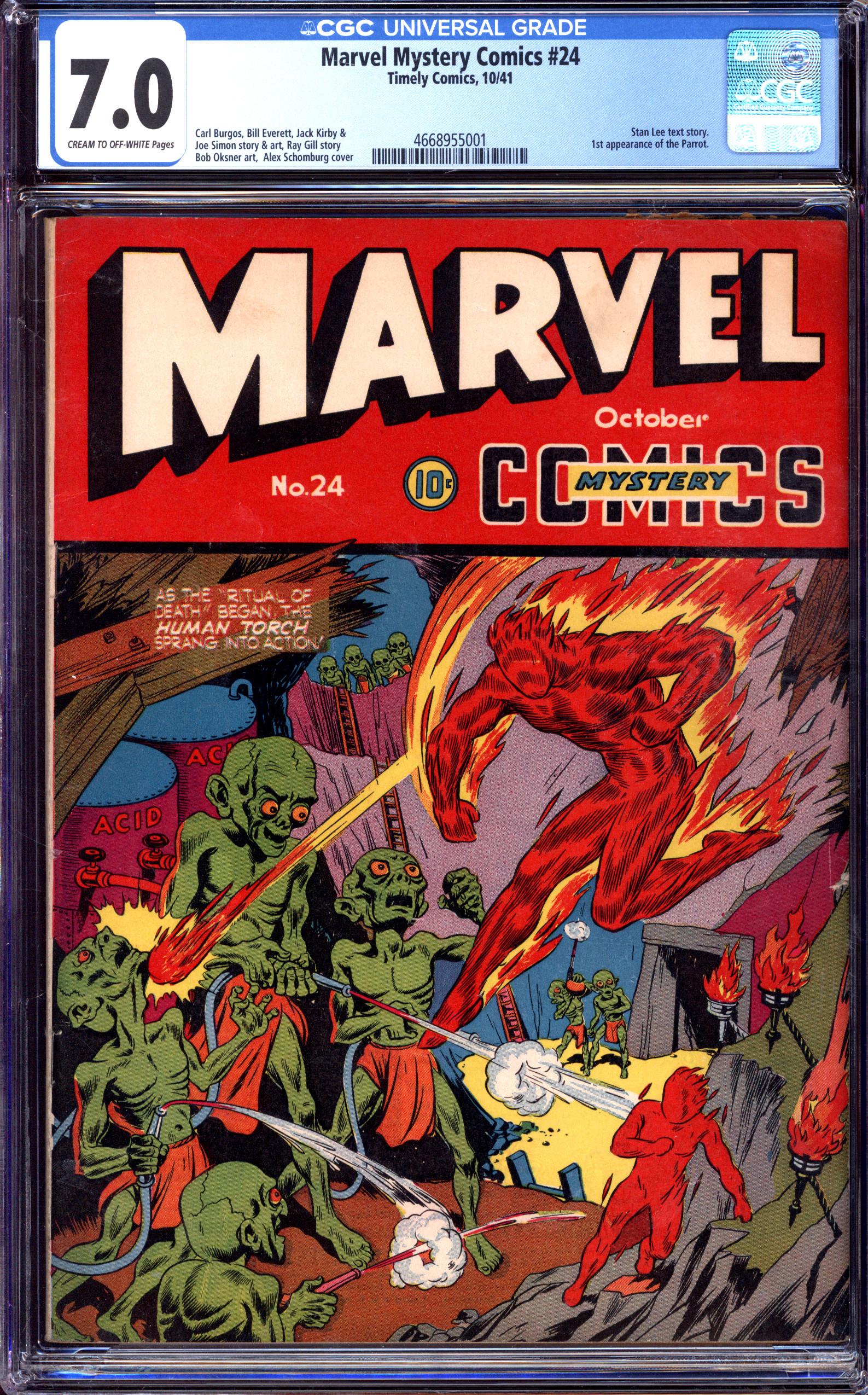 MARVEL MYSTERY COMICS Front Cover