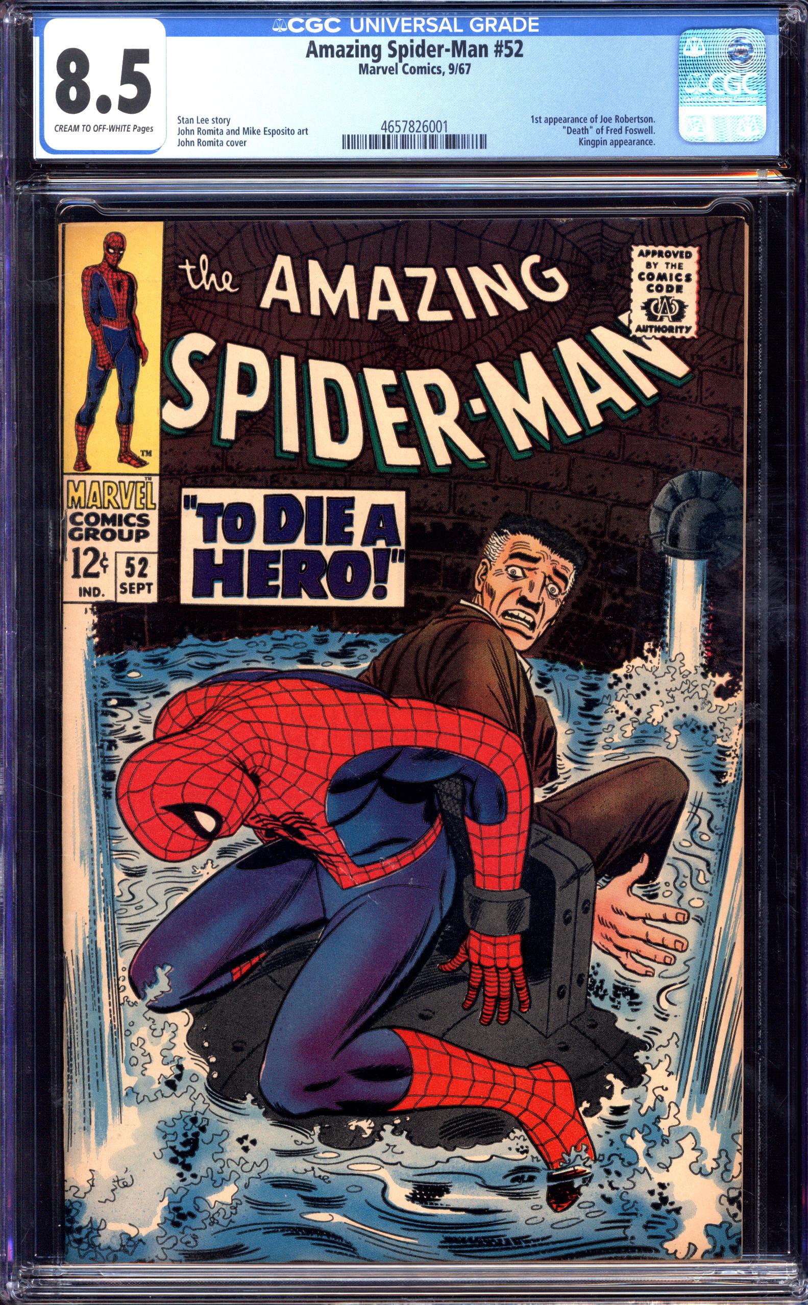 AMAZING SPIDER-MAN #52 CGC 8.5 CR/OW PAGES | Reece's Rare Comics