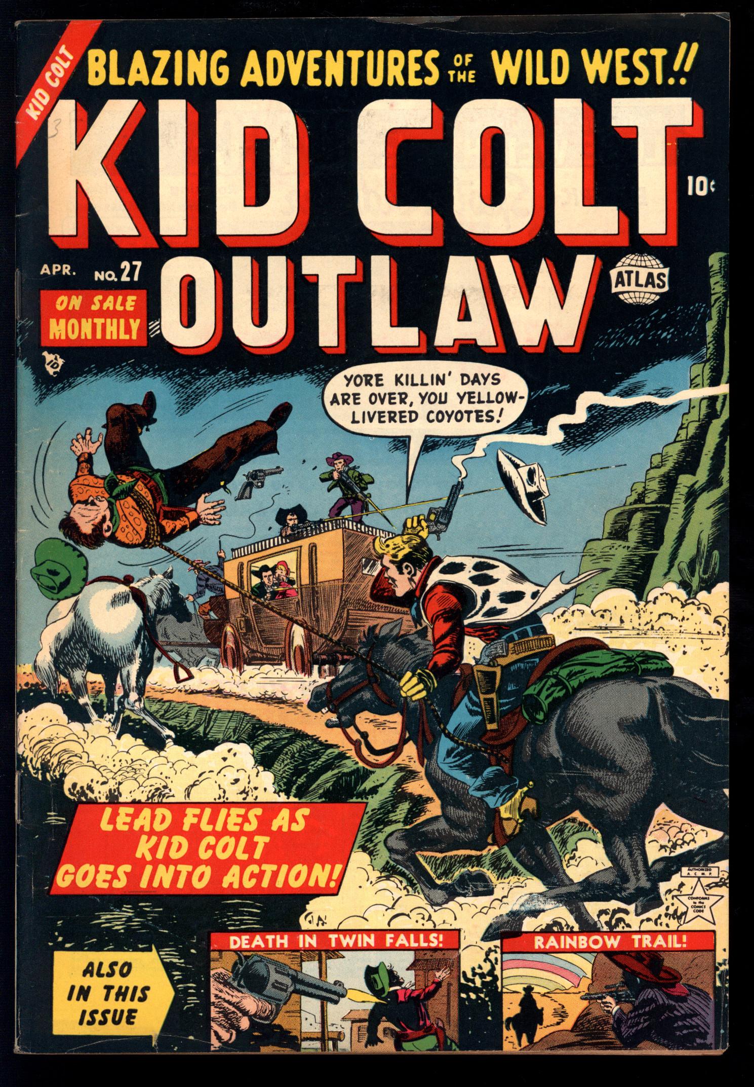 KID COLT OUTLAW Front Cover