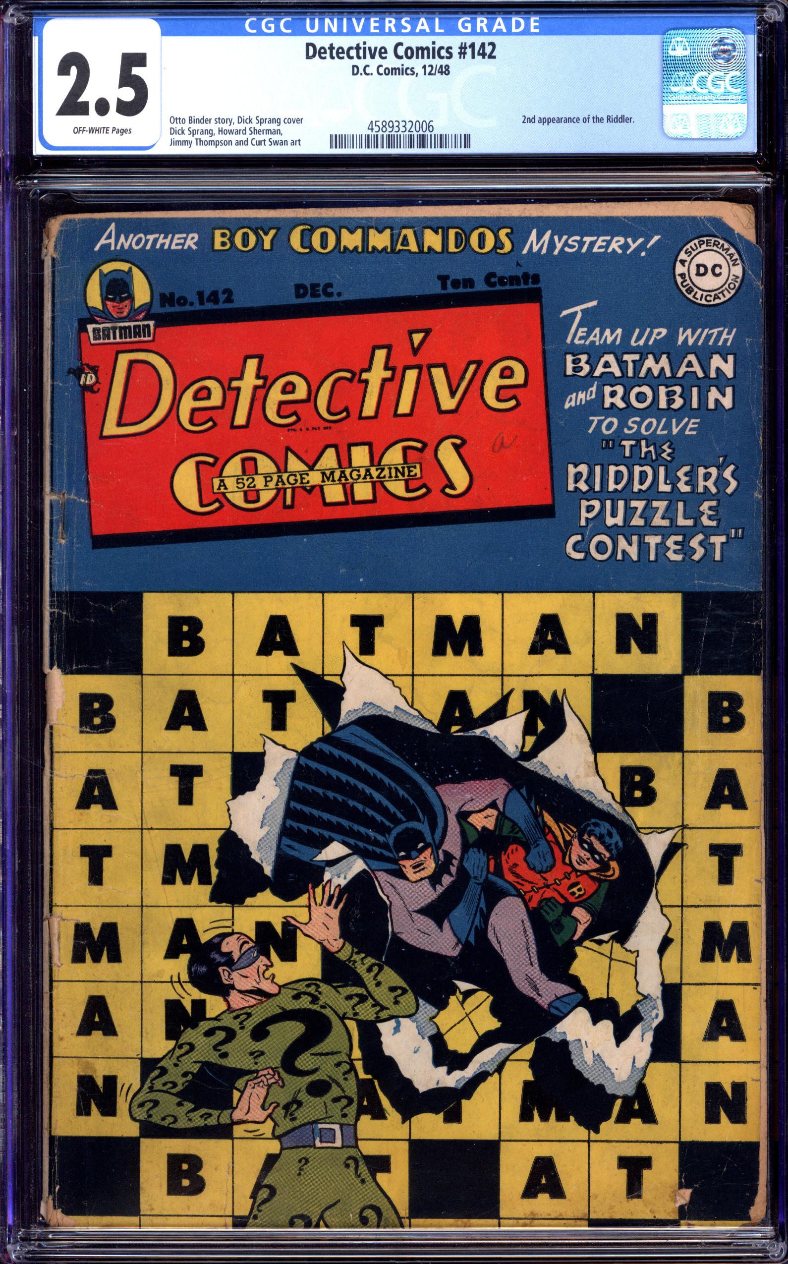 DETECTIVE COMICS Front Cover