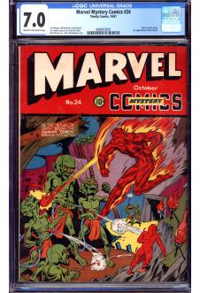 MARVEL MYSTERY COMICS #24 CGC 7.0 CR/OW PAGES front cover