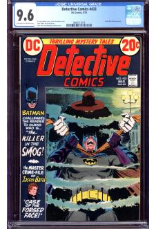 DETECTIVE COMICS #433 CGC 9.6 OW/WH PAGES front cover