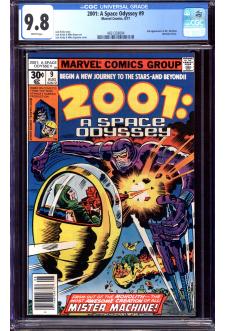 2001: A SPACE ODYSSEY #9 CGC 9.8 WHITE PAGES front cover