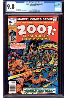 2001: A SPACE ODYSSEY #5 CGC 9.8 WHITE PAGES front cover