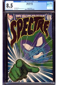 SPECTRE #8 CGC 8.5 OW/WH PAGES front cover