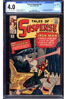 TALES OF SUSPENSE #50 CGC 4.0 OW/WH PAGES front cover