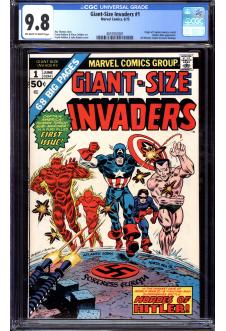 GIANT-SIZE INVADERS #1 CGC 9.8 OW/WH PAGES front cover