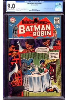 DETECTIVE COMICS #383 CGC 9.0 OW/WH PAGES front cover