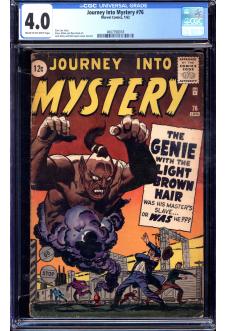 JOURNEY INTO MYSTERY #76 CGC 4.0 CR/OW PAGES front cover