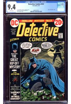 DETECTIVE COMICS #432 CGC 9.4 WHITE PAGES front cover