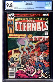 ETERNALS #2 CGC 9.8 WHITE PAGES front cover