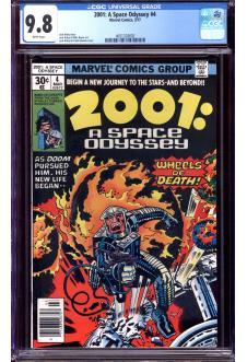 2001: A SPACE ODYSSEY #4 CGC 9.8 WHITE PAGES front cover