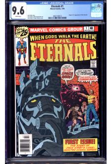 ETERNALS #1 CGC 9.6 WHITE PAGES front cover