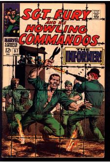 SGT. FURY AND HIS HOWLING COMMANDOS #57 6.0 front cover