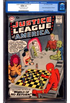 JUSTICE LEAGUE OF AMERICA #1 CGC 5.0 CR/OW PAGES front cover