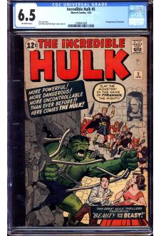 INCREDIBLE HULK #5 CGC 6.5 OW PAGES front cover
