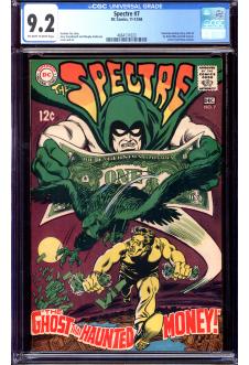 SPECTRE #7 CGC 9.2 OW/WH PAGES front cover