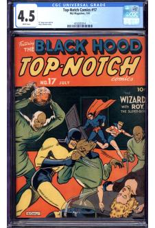 TOP-NOTCH COMICS #17 CGC 4.5 WHITE PAGES front cover