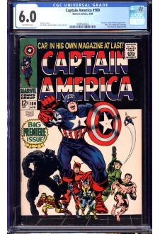 CAPTAIN AMERICA #100 CGC 6.0 OW PAGES front cover