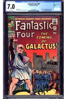 FANTASTIC FOUR #48 CGC 7.0 WHITE PAGES front cover