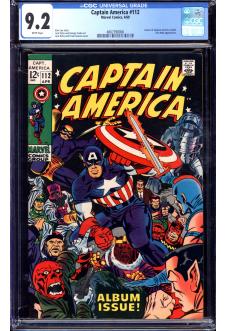 CAPTAIN AMERICA #112 CGC 9.2 WHITE PAGES front cover
