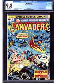 INVADERS #1 CGC 9.8 OW PAGES front cover