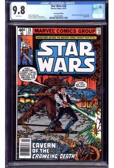 STAR WARS #28 CGC 9.8 WHITE PAGES front cover