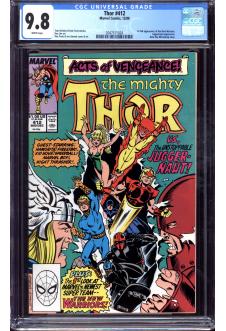 THOR #412 CGC 9.8 WHITE PAGES front cover
