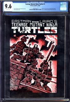 TEENAGE MUTANT NINJA TURTLES #1 CGC 9.6 WHITE PAGES front cover