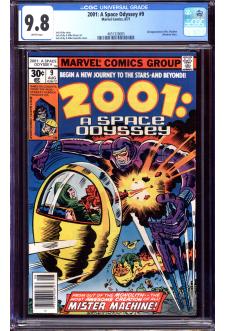 2001: A SPACE ODYSSEY #9 CGC 9.8 WHITE PAGES front cover