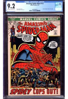AMAZING SPIDER-MAN #112 CGC 9.2 OW/WH PAGES front cover
