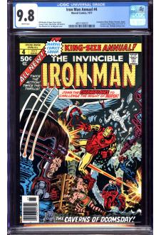 IRON MAN ANNUAL #4 CGC 9.8 WHITE PAGES front cover