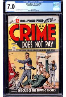 CRIME DOES NOT PAY #95 CGC 7.0 CR/OW PAGES front cover