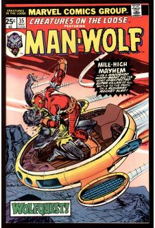 CREATURES ON THE LOOSE #35 9.0 front cover