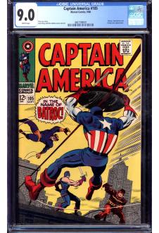 CAPTAIN AMERICA #105 CGC 9.0 WHITE PAGES front cover