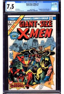 GIANT-SIZE X-MEN #1 CGC 7.5 WHITE PAGES front cover