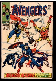 AVENGERS #58 6.0 front cover