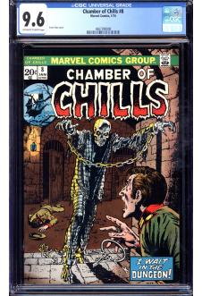 CHAMBER OF CHILLS #8 CGC 9.6 OW/WH PAGES front cover