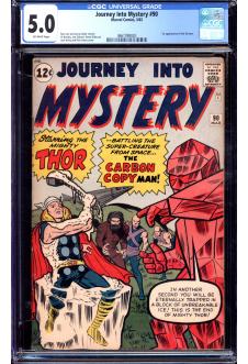 JOURNEY INTO MYSTERY #90 CGC 5.0 OW PAGES front cover