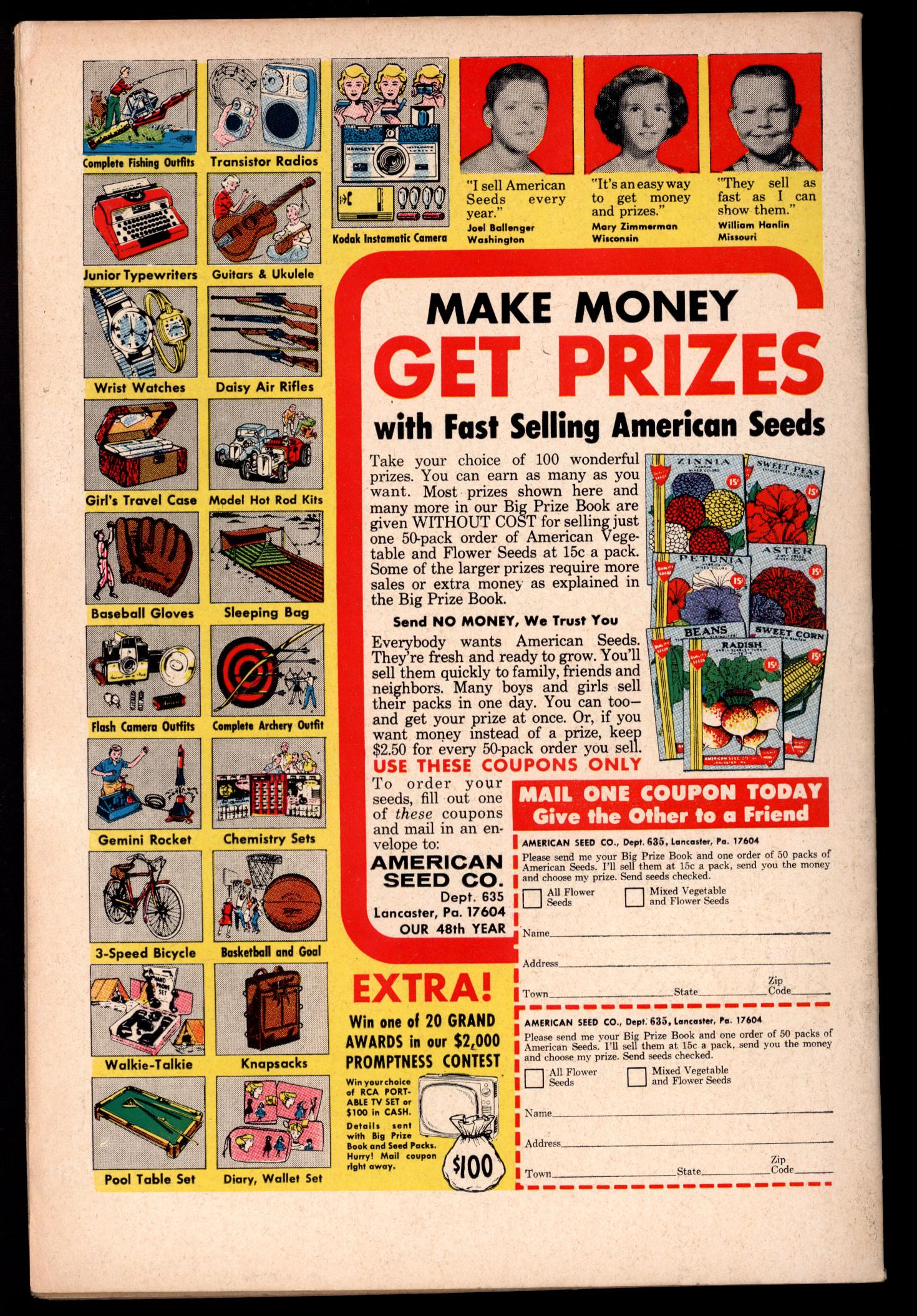 ACTION COMICS Back Cover