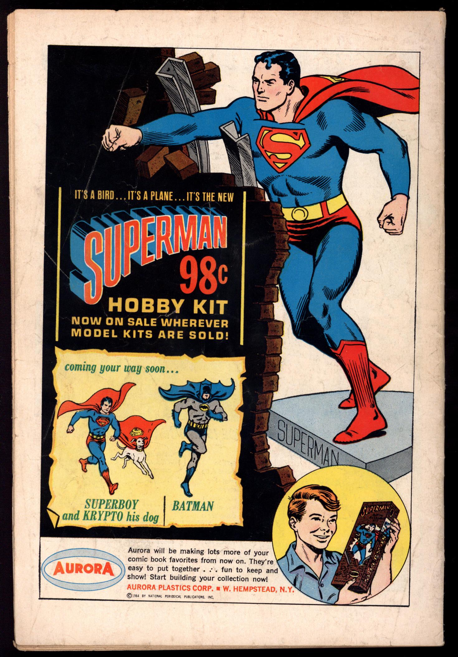 ACTION COMICS Back Cover