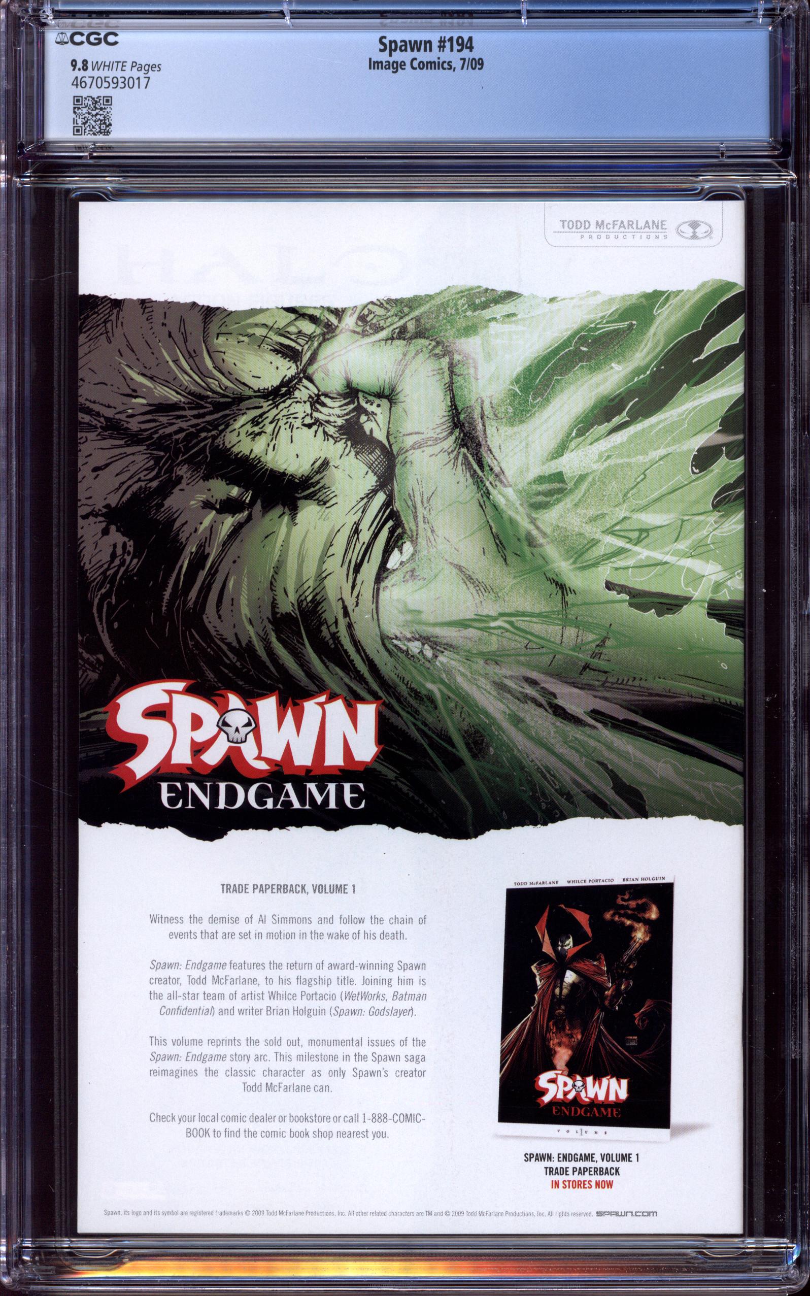 SPAWN Back Cover