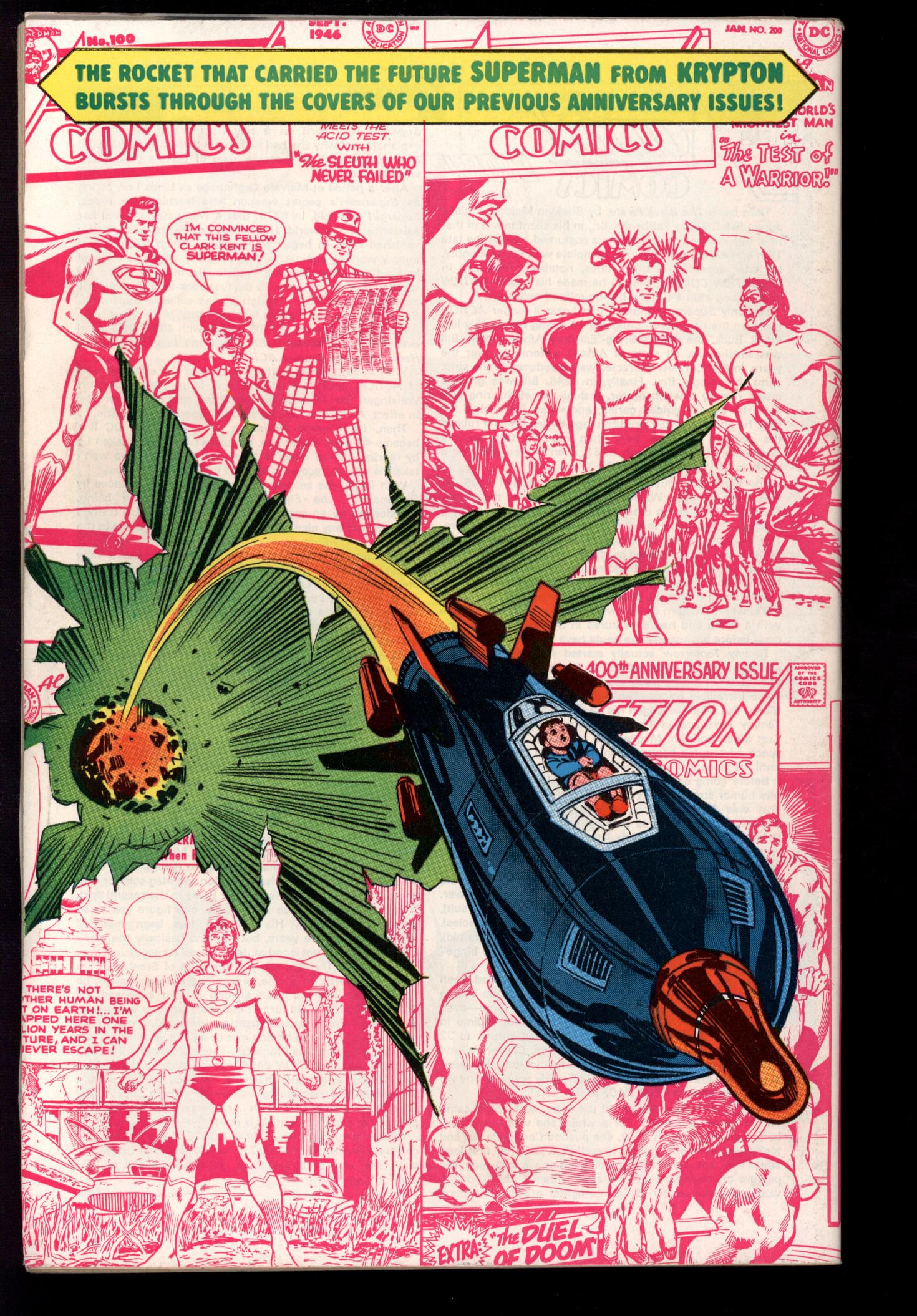 ACTION COMICS Back Cover