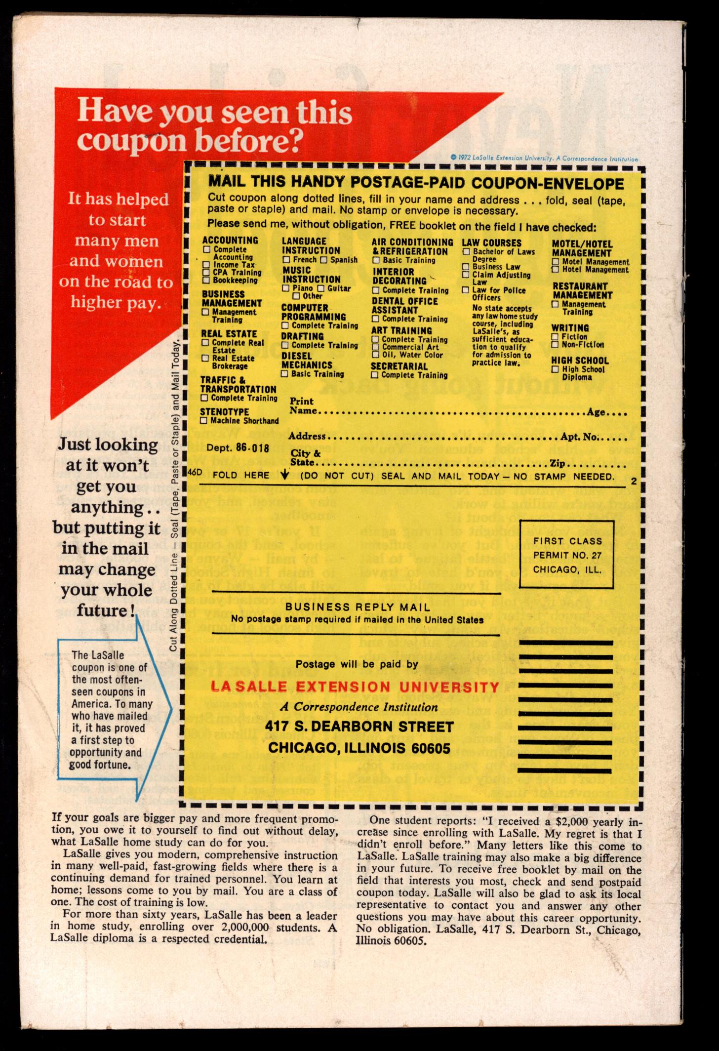 AMAZING SPIDER-MAN Back Cover