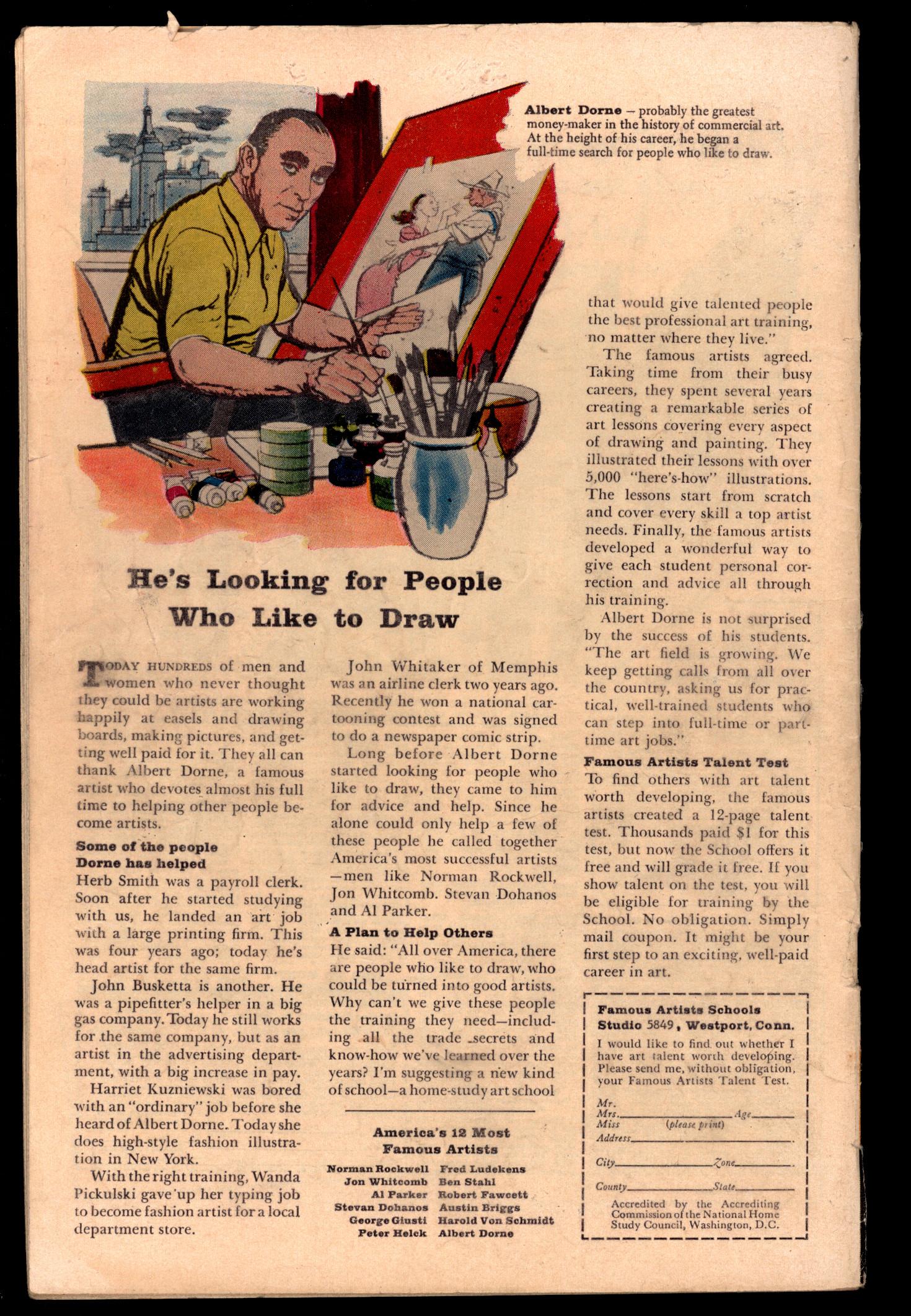 STRANGE TALES Back Cover